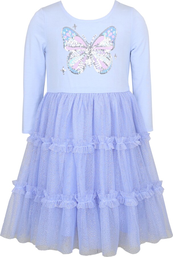 Zunie Kids' Butterfly Sequin Dress