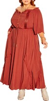 Thumbnail for your product : City Chic Angel Off the Shoulder Dress