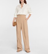 Thumbnail for your product : Max Mara Zorro high-waist silk pants