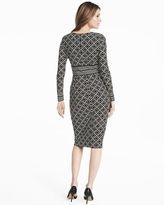 Thumbnail for your product : White House Black Market Mixed Diamond Print Sheath Dress