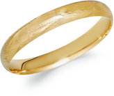 Thumbnail for your product : Macy's 14k Gold Etched Filigree Bangle Bracelet