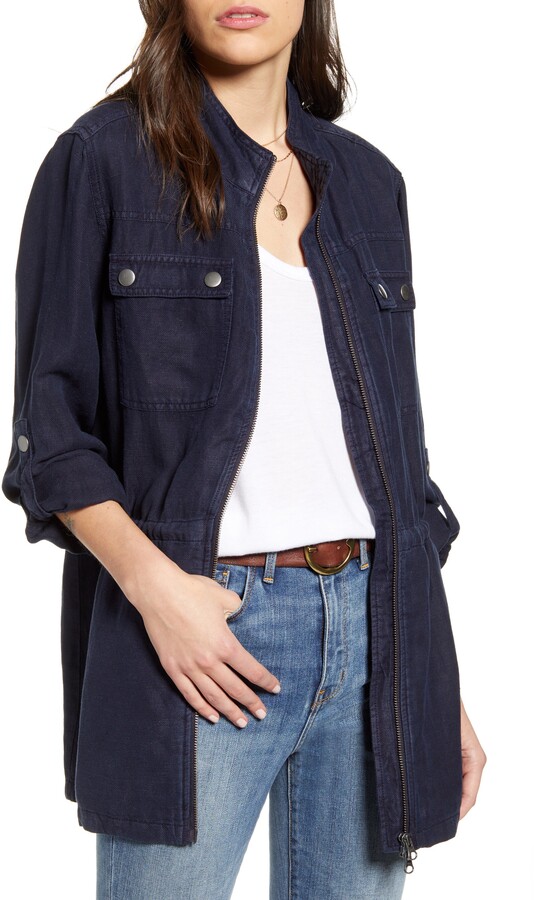 Treasure & Bond Linen Blend Field Jacket ShopStyle