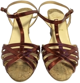 Thumbnail for your product : Christian Louboutin Burgundy Patent leather Sandals