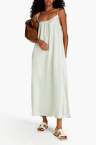 Thumbnail for your product : ASCENO The Napoli oversized gathered silk-twill maxi dress