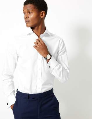Marks and Spencer Pure Cotton Slim Fit Shirt