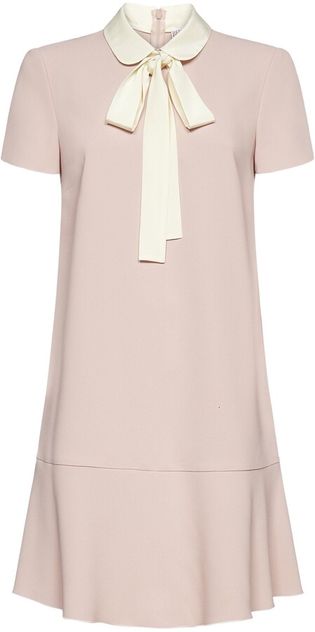 RED Valentino Bow Tie Flared Mini Dress - ShopStyle
