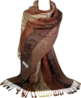 Thumbnail for your product : GFM Mosaic Weave Pashmina Style Scarf - Light Green -(EXC)(MSC2-LHR)