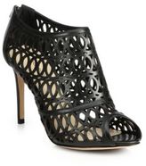 Thumbnail for your product : Alexandre Birman Laser-Cut Leather Ankle Boots