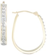 Thumbnail for your product : Diamond Fascination Diamond Accent Pear-Shape Hoop Earrings