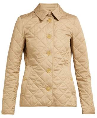 Burberry Frankby Quilted Gabardine Jacket - Womens - Beige