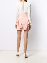 Thumbnail for your product : Elisabetta Franchi two tone ruffled dress