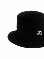 Thumbnail for your product : Alberta Ferretti Logo-Plaque Cotton Bucket Hat