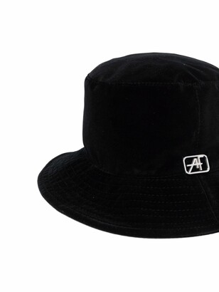Alberta Ferretti Logo-Plaque Cotton Bucket Hat