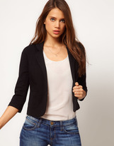 Thumbnail for your product : ASOS Cropped Blazer In Ponte