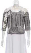 Thumbnail for your product : Dolce & Gabbana Parthenon Print Cropped Jacket