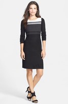 Thumbnail for your product : Ivanka Trump Colorblock Sweater Dress