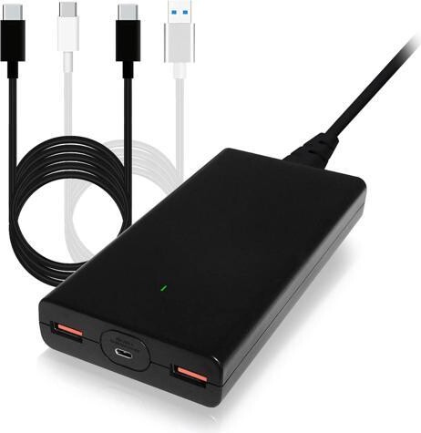 usbroway BatPower P120B High Power Delivery Slim 120W USB-C Laptop Charger Compatible with Surface Book 3 2 Pro X Laptop PD USB C Power Supply Notebook...