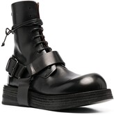 Thumbnail for your product : Marsèll Harness Leather Lace-Up Boots
