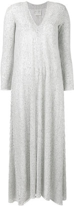 Forte Forte V-neck striped shift dress - women - Linen/Flax - I
