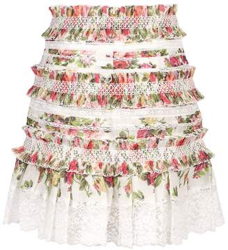 Zimmermann Radiate Floral Mini Skirt