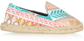 Thumbnail for your product : Manebi Yucatan embroidered canvas espadrilles