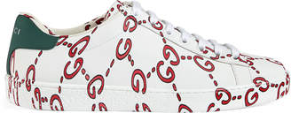 Gucci New Ace GG Printed Leather Trainer