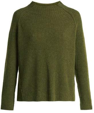Nili Lotan Rylan Cashmere Ribbed Knit Sweater - Womens - Khaki