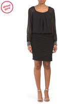 Thumbnail for your product : Made In Usa Beaded Cuff Twofer Dress