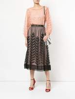 Thumbnail for your product : RED Valentino ruffled lace blouse