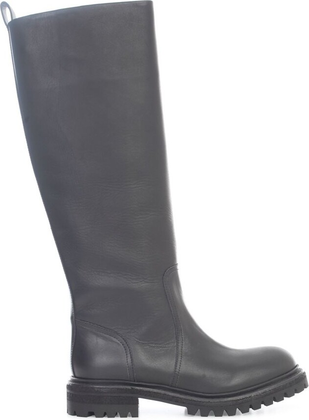 Del Carlo Knee-High Lug Sole Boots