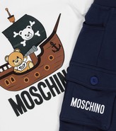Thumbnail for your product : MOSCHINO BAMBINO Logo stretch-cotton T-shirt and shorts set