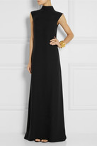 Thumbnail for your product : Valentino Bow-embellished silk-crepe gown