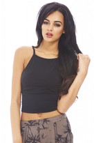 Thumbnail for your product : AX Paris String  Cut In Neck Plain Top