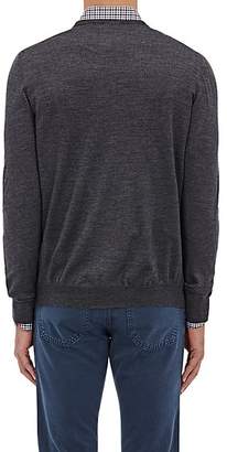 Barneys New York Men's Virgin Wool Crewneck Sweater - Charcoal