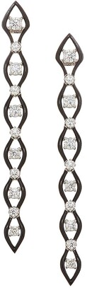 Etho Maria Diamonds In Color 18K White Gold, Diamond & Ceramic Linear Earrings