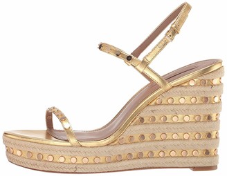 bcbg gold sandals