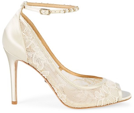 satin bridal shoes