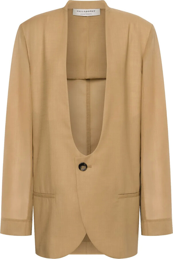 Philosophy di Lorenzo Serafini No-Lapels Blazer