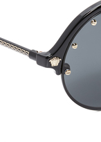 Thumbnail for your product : Versace Studded Brow Bar Sunglasses
