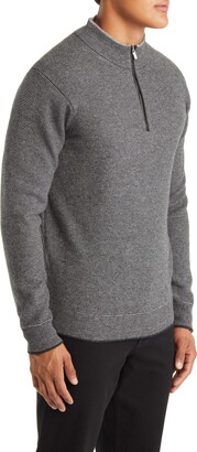 Peter Millar Quarter Zip Merino Wool & Cashmere Sweater