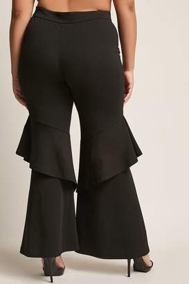 Forever 21 Plus Size Flounce Flare Pants