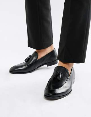 Zign Shoes tassel loafers in black leather
