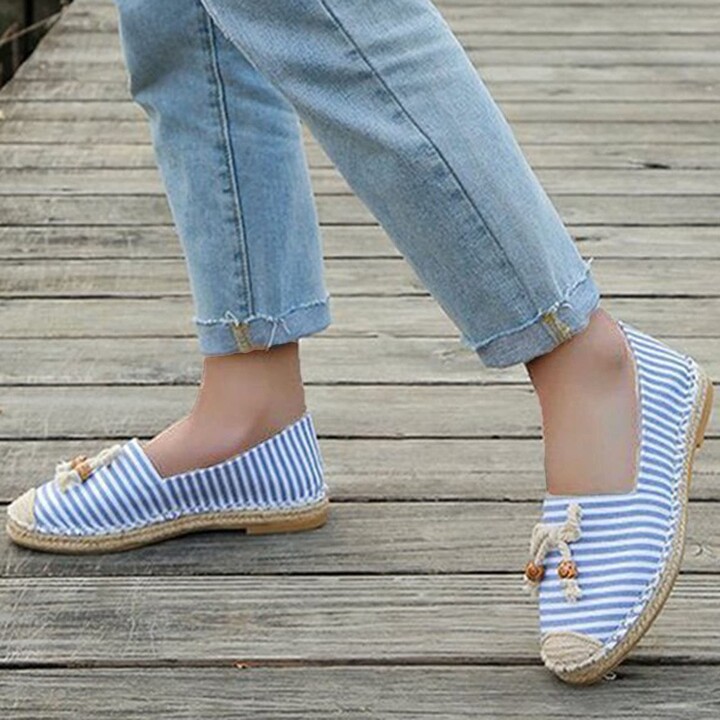 Auenix women elegant low shoes loafers with white comfortable lightweight  summer women's shoes casual vintage style casual flat durable ZFB-225 -  ShopStyle