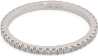 TJMAXX 14Kt White Gold Diamond Eternity Ring, Diamond/Gold