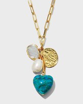 Thumbnail for your product : Nest Jewelry Turquoise Heart Charm Necklace