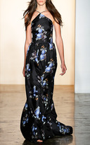 Thumbnail for your product : Peter Som Small Rose Silk Twill Gown