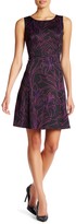 Thumbnail for your product : Nine West Printed Fit & Flare Dress