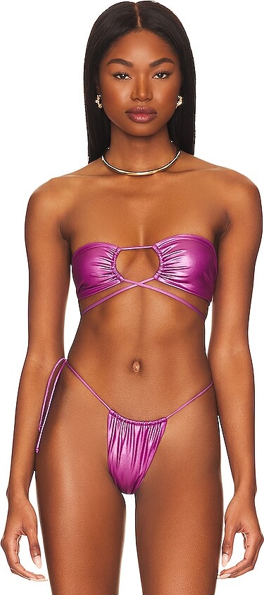 Monica Hansen Beachwear Galaxy Halter Bikini Top - ShopStyle Swimwear