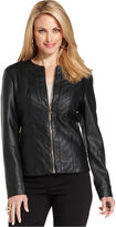 Thumbnail for your product : Charter Club Jacket, Pleather Quilted