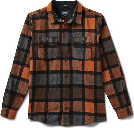Men's ROARK Nordsman Long Sleeve Flannel Medium Pecan
